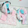 Pembe Kelebek 10 Parça BabyNest  Bebek Puset Takımı